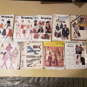 9 Vintage sewing patterns from McCall's and Simplicity